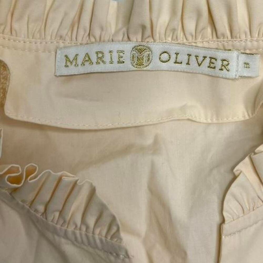 Marie Oliver Foxs Emery Cream Cottage Core Baby Doll Tie Back Dress Size M NWT - Picture 5 of 8